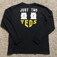 Teddy Fresh Long Sleeve Shirt Mens Size L Large Black Just Two Teds Front Pocket