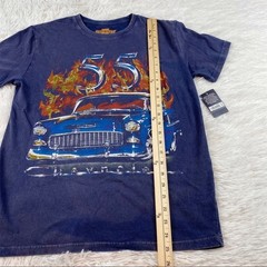 Lucky Brand New Men’s short sleeve crew neck Chevrolet graphic t-shirt blue