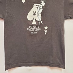 Vintage A1 Playboy Club Tokyo Japan 1976 Anime T Shirt Adult Medium 38×25