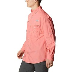 Columbia Men’s Bonehead Long Sleeve Shirt, Salmon, XX-Small Fishing, Hiking