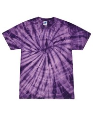 Tie-Dye Adult 5.4 oz. 100% Cotton Short Sleeves Spider T-Shirt CD101