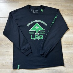 LRG Deeper Roots Stronger Branches Black Long Sleeve T Shirt Men’s Large