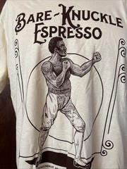 NEW Bare-Knuckle Espresso Tom Molineaux Heavyweight Boxer Shirt Size Medium