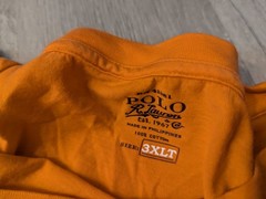 Polo Ralph Lauren Short Sleeve T Shirt Orange Mens 3XLT Tall