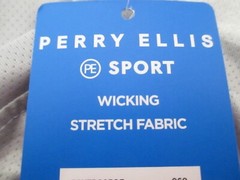 “NEW” PERRY ELLIS SPORT / ORG $68== XL==WICKING / STRETCH FABRIC / BASE SHIRT