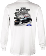 1993 FORD SVT MUSTANG COBRA Full Color DTG PRINTED T-Shirt BLACK, RED & TEAL