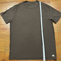 Vuori Tuvalu T Shirt Mens L Brown Short Sleeve Athletic Performance Gym Running