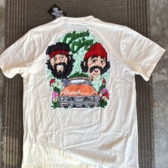 Cheech & Chong Men’s White Graphic Tee XL Crew Neck Short Sleeve Tagless