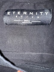 Eternity BC/AD Men’s Black Graphic Logo Crew Neck Short Sleeve T-Shirt Size S
