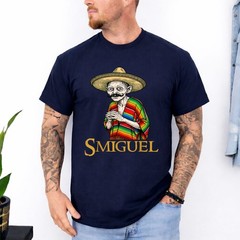 Smiguel Mexican Sombrero Funny Mexican Culture Mashup T-Shirt