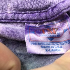 Vintage Soccer Shirt Mens XL Tie Dye Skeleton Finish line Mardi Gras 90s