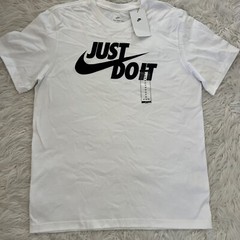 Nike Sz M – Tee Just Do It – T – Shirt White AR5006-100 $30