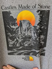 The North Face Re-Grind Tee Castles Made of Stone Grey Recycled T-Shirt XL