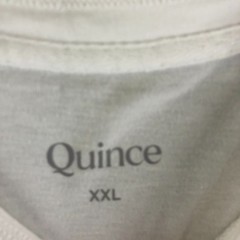 Quince Henley Tee Men 2XL White Cotton Modal Short Sleeve Shirt Stretch Casual