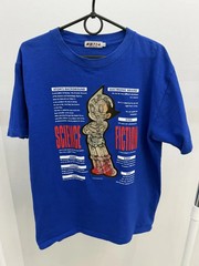 Vintage Japanese Rare Astro Boy Might Atom 3D Holographic Tee Size L