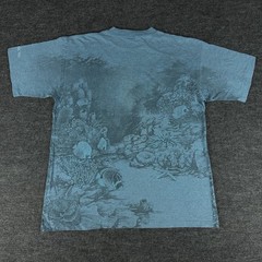 Vintage Nature Shirt Men’s XL Blue Sea Turtles All Over Print Graphic Tee 1994
