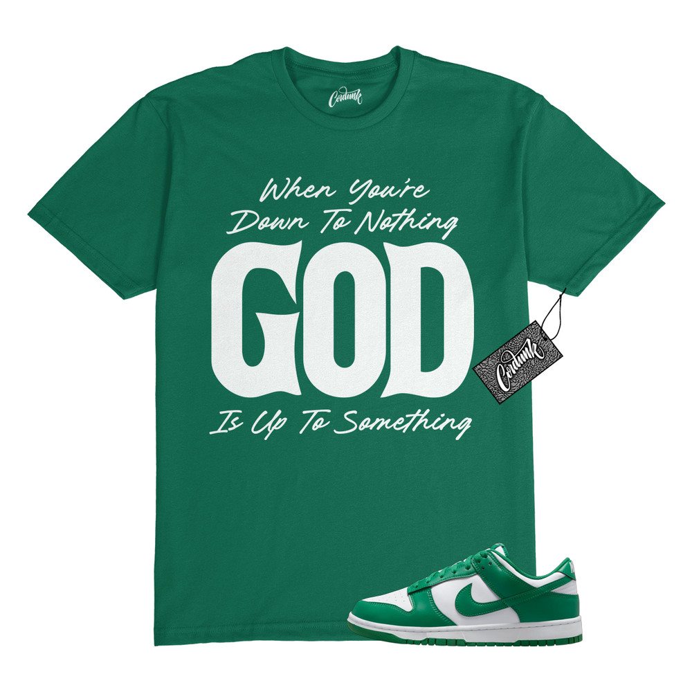 Dunk Malachite Green White Low T Shirt Match UTS