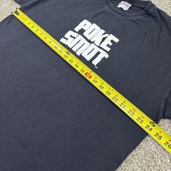 Vintage Poke Smot Tm Marijuana Tee Size XL 90s Black Tee 4:20 Cannabis