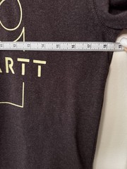Carhartt Loose Fit Graphic Logo T-Shirt Brown Heather Size XS Made in Guatemala
