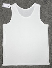 Men’s Sleeveless Tanks T Shirts LARGE White 4 PACK Goodfellow Round Neck Stretch