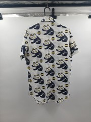 Cellini Collection Panda Print Short Sleeve Shirt Size S