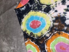 Tie Dyed Tee Shirt Psychedelic Handmade Custom Chihuahua