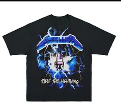 METALLICA RIDE THE LIGHTNING A SHAKA HEAVYWEIGHT GARMET DYED T SHIRT