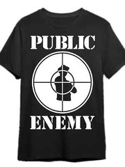 Public Enemy Logo Cotton T-Shirt | Large Men’s Pure Cotton Short Sleeved