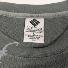 Saosin T-Shirt Screen Printed Vintage Columbia Gray Pocket Tee Size Large Cotton