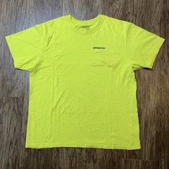 Patagonia T Shirt Size Large Regular Fit Yellow Short Sleeve Responsibilitee