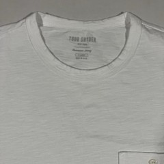 Todd Snyder New York Homespun Jersey Mens XL T Shirt White Pocket Short Sleeve