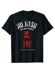 Men’S Jiu Jitsu Graphic T-Shirt, 100% Cotton, Casual Crew Neck, Slight Stretch
