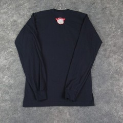 The Fighting Panda Shirt Mens Small Blue Long Sleeve T Shirt Pullover Cotton