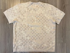 Louis Vuitton Monogram Short Sleeved Crewneck tee shirt light beige sz L