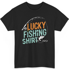 This Is My Lucky Fishing Fisherman’s Favorite Artwork T-Shirt