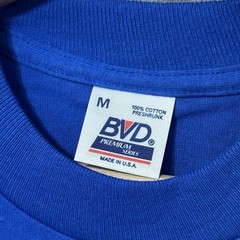 Vintage BVD Pocket T-Shirt Blue Single Stitch Made USA Men’s Sz M 100% Cotton