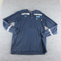 Tyndale FR Shirt Mens L Blue Flame Resistant Long Sleeve Reflective Workwear
