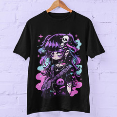 Grunge Pastel Goth Anime Girl Unisex Tee | Harajuku Streetwear