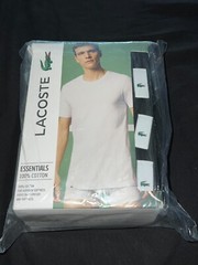 Lacoste Men Essentials 3 Pk Regular Fit Crew Neck T-Shirt Black TH3451-51 031