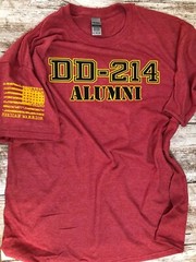 DD-214 Alumni Military T-shirt. Perfect For Marines, Army, Navy, Air-force 823