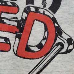 Vintage 90s Fruit-Of-The-Loom Guitar Shirt Large 21×25 Gray