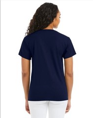 Hanes 5170 5XL EcoSmart Crewneck Short Sleeve Tee Pit to Pit 31″ Unisex Navy