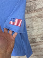 Anvil T-Shirt Mens XL Blue NASA Orlando Florida Graphic Short Sleeve Patriotic