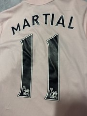 Manchester United 2018-19 pink away jersey Adidas #11 MARTIAL size L
