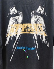 Represent British Thunder Vintage Black Distressed T Shirt sz L