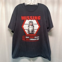 Matco Tools Mens Missing 10mm Socket Graphic T-Shirt Black Short Sleeve Casual