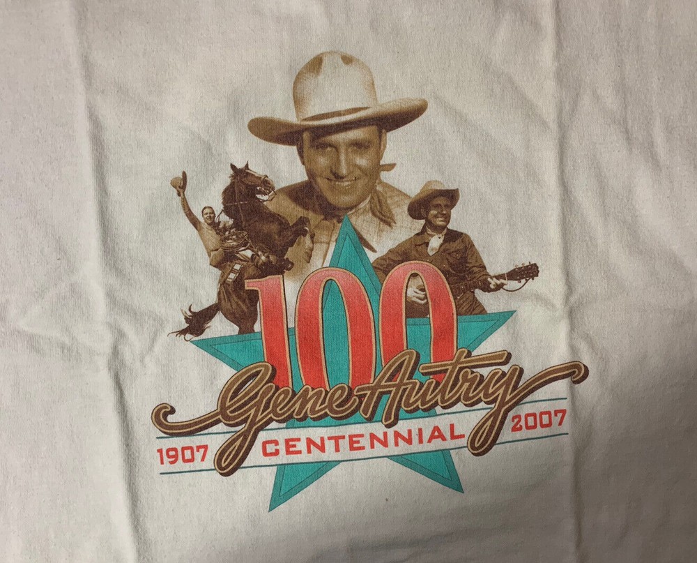 Popular Gene Autry 100 years Gift For Fans Unisex White All Size Shirt HNG171