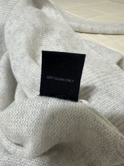 Truth by Republic 100% Cashmere Colorblock Pullover Sweater Gray Black White M