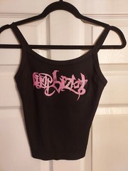Limp bizkit crop top limp bizkit Shirt pink glitter vinyl Limp bizkit tank top