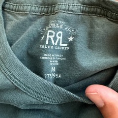 RRL green logo t-shirt M EUC!